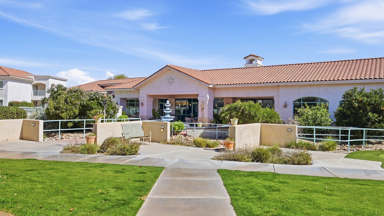 Exterior view of The Peaks at Santa Rita Gracious Retirement Living